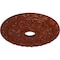 Ekena Millwork Spring Leaf Ceiling Medallion (Canopies up to 5 5/8"), 19 7/8"OD x 3 5/8"ID x 1 1/4"P, Firebrick CM19SPFIF - alternate 3